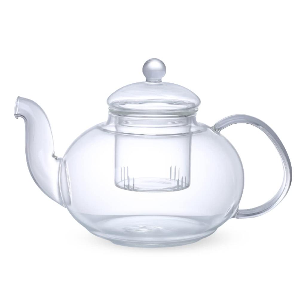 Nostalgia Glass Current Model J-kitchens Heat-Resistant Teapot, 83xH100mm, 1300cc,