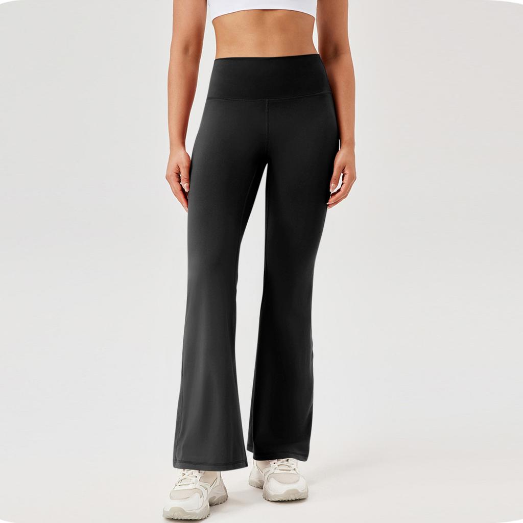 Женские штаны для бега, фитнеса, спорта, спортивные штаны, без карманов, микро-расклешенный жилет для йоги