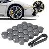 Новые 17 мм 20 шт. колпачков для гаек колес автомобиля, защитные крышки, колпачки, антикоррозийные крышки для автомобильных ступиц, гайки для автомобильных шин, наружные украшения