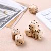 10 Pieces 16mm Wooden Dice 6-sided Digital Dice Teaching Board Game Dinner Props