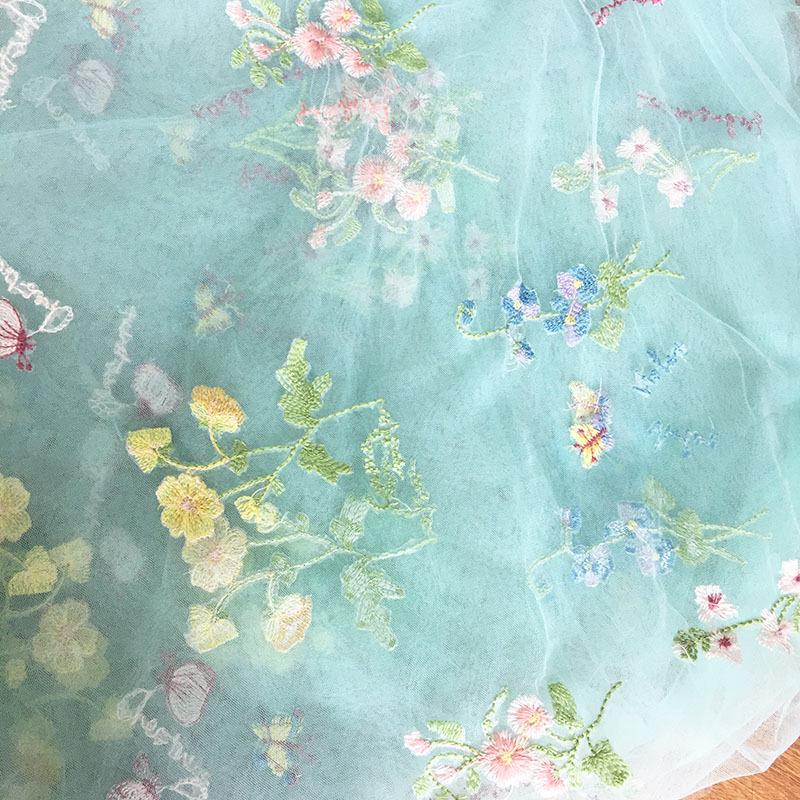 Европейское вышитое многоцветное цветочное тюлевое свадебное платье