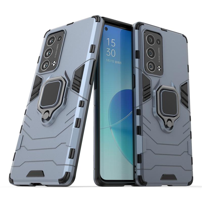 Чехол для OPPO Reno 6 Pro Plus Защитный чехол для OPPO Reno6 Pro Plus Чехол-броня с кольцом-держателем для Reno 6 Pro Plus