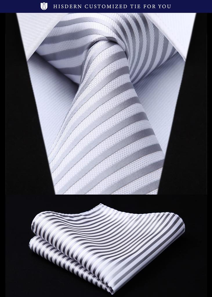 Свадебный серебряный галстук, официальный галстук, шелковый бренд, джентльмен, официальная одежда, церемония поступления в школу, выпускной, подарок класса люкс HTS0616A18S