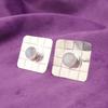 Rainbow Moonstone Stone Birthday Stud Post Ethnic Earrings 925 Sterling Silver EE-146-22