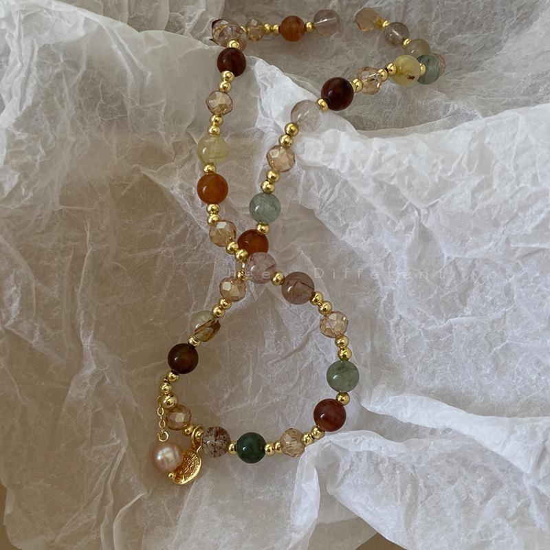 Двухслойный браслет из жемчужных бусин: Легкий роскошный ретро-дизайн для женщин