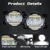 LED Fog Lights For Mitsubishi ASX 2011 2012 2013 DRL Daytime Running Light Fog Lamp Headlight Halogen Cover Hood Frame Bezel 12V