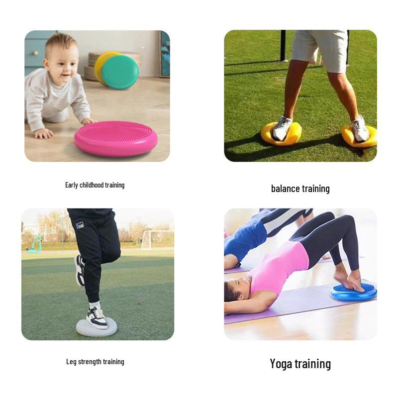 Диск для баланса для йоги: Взрывобезопасная надувная подушка для фитнеса и массажа