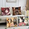 Аниме Spy X Family Наволочка Квадратная Подушка Спальня Диван Досуг Комфортная Подушка Автомобиль Гостиная Украшение Дома