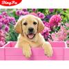 5D Diamond Painting Arrivals Animal Full Drill Round Diamond Embroidery Dog Home Decoration