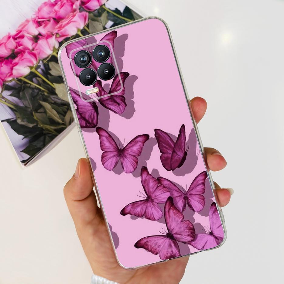 For Realme 8 Case Realme 8i Luxury Fashion Painted Cover Silicone Soft Slim Phone Case For Realme 8 Pro Realme8 5G Fundas Bumper