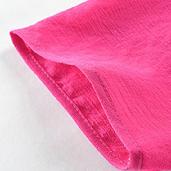 2 Pcs/Set Women Top Pants Set O Neck Flower Print Grandma Style Elastic Waists Summer Pajamas Set for Daily Wear