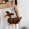 Puppy Crossbody Bag Plush Cartoon Bag Casual Shoulder Bag Women