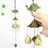 New Great Sound Bronze Color Bells Wind Chimes China Copper Peafowl Home Decor Happy Gifts
