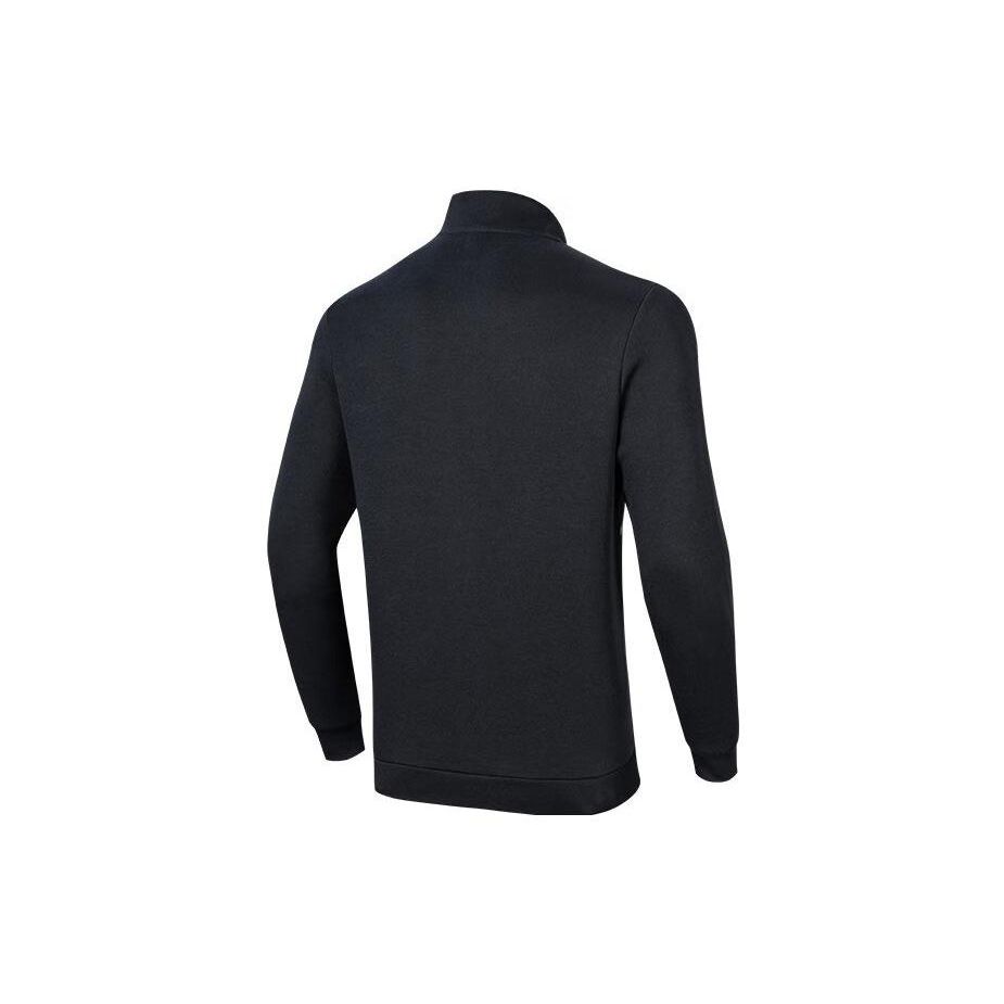 Anta Training Series, однотонная вязаная спортивная куртка на молнии с логотипом, мужские куртки, черные 152317709-2