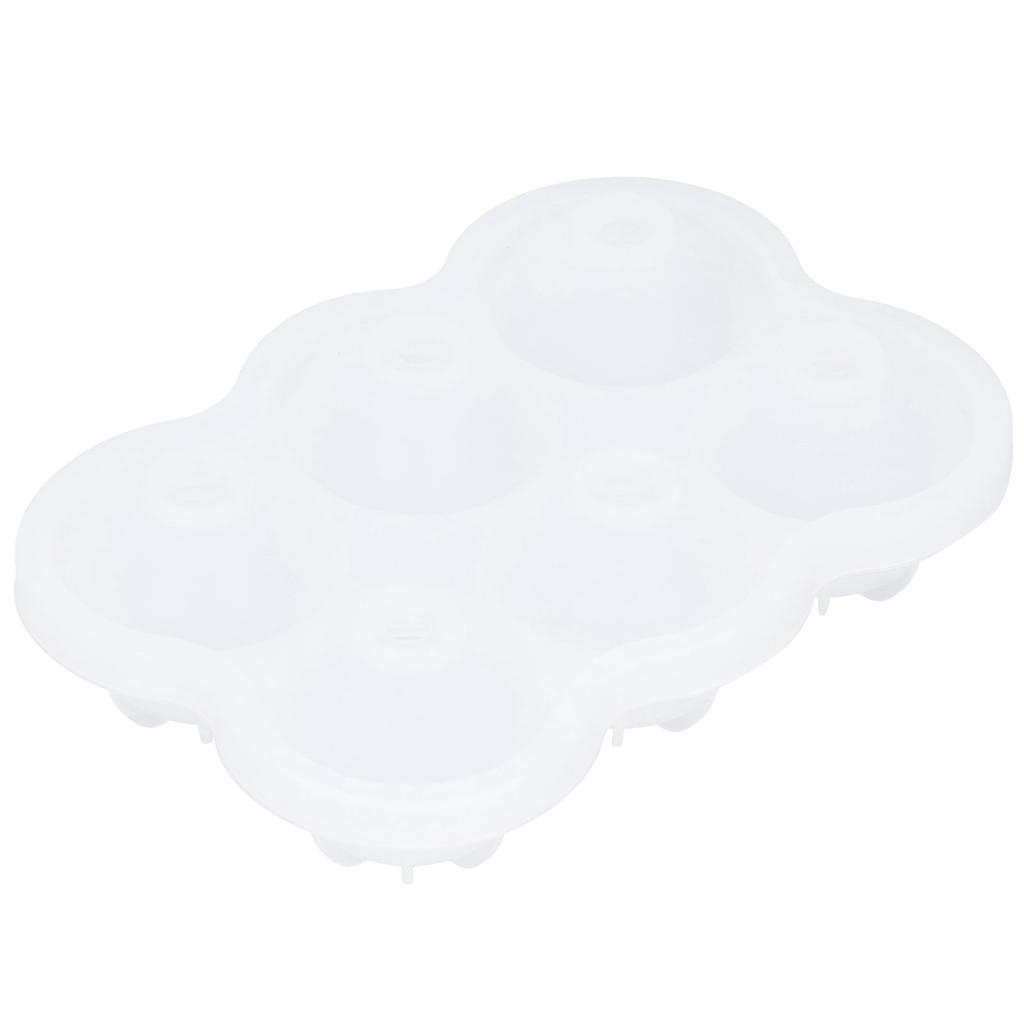 6‑Grid Silicone Ice Ball Mold with Leaking Hole Round Ice Tray for Kitchen Home Bar