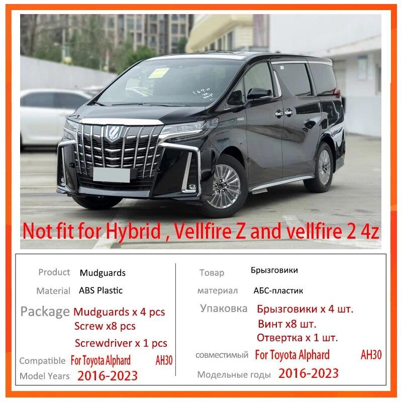 Автомобильные брызговики для Toyota Alphard 2022, аксессуары AH30 30 2016 ~ 2023, авто передние и задние брызговики Fender Splash, автомобильные аксессуары