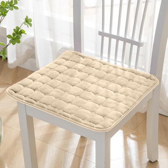 Chair Seat Mat Comfortable Plush Square Seat Pad Non-Slip Sofa Chair Cushion for Home Office Outdoors
