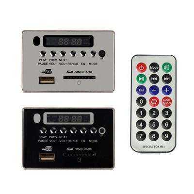 5/12 В автомобильный беспроводной Bluetooth-совместимый модуль декодера MP3 USB TF FM-радио аудио плата
