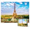 2000-piece Jigsaw Puzzle - Golden Eiffel Tower and Trocadero Gardens, Popular Korean Puzzle