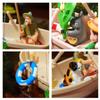 Mini Simulation Small Boat Fishing Boat Model Fish Tank Decor Diy Fishing Boat Miniature Landscape Simulation Toys For Children