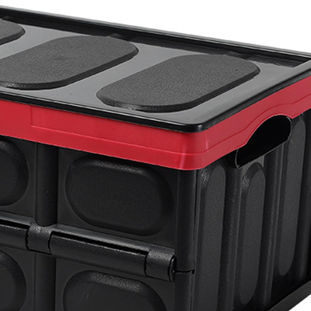 30L Car Trunk Organizer Case Outdoor Foldable Storage Bin with Lid Portable Handle Storage Cargo Waterproof Sturdy Storage Box