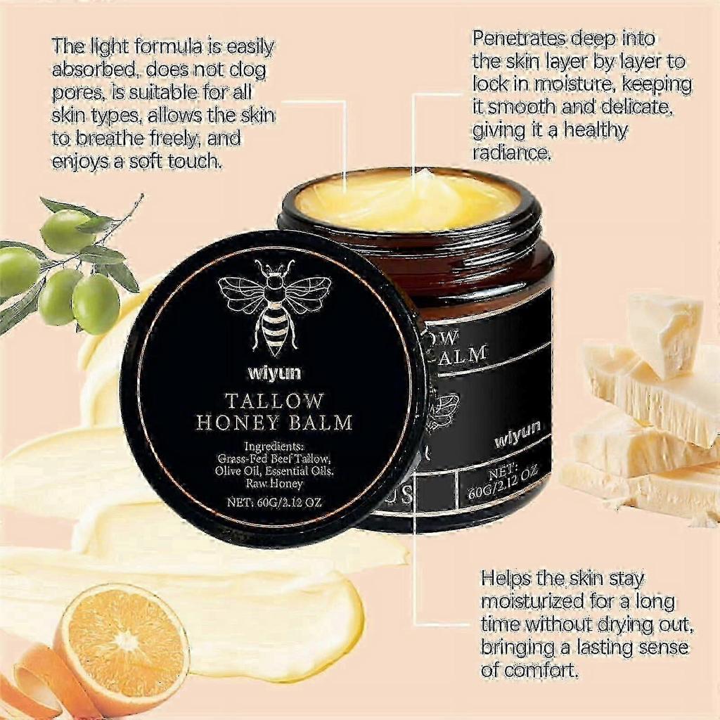 Grass-fed Beef Tallow Balm With Raw Honey