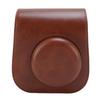 Protective Case Fit for Fujifilm Mini12 Mini11 Camera PU Leather Instant Camera Storage Bag with Shoulder Strap Brown