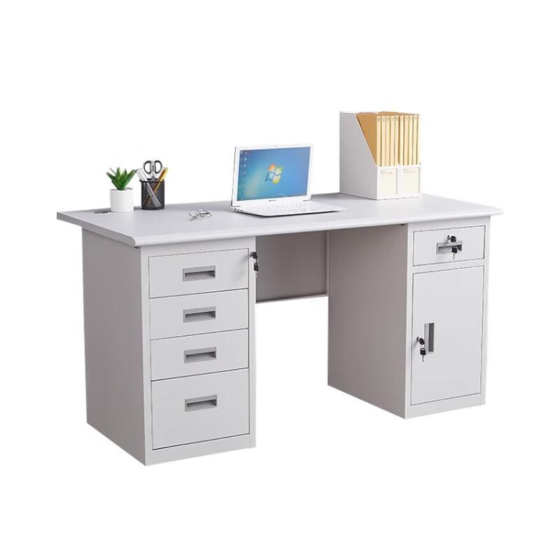 Xiayou Steel Office Desk with Lockable Drawers