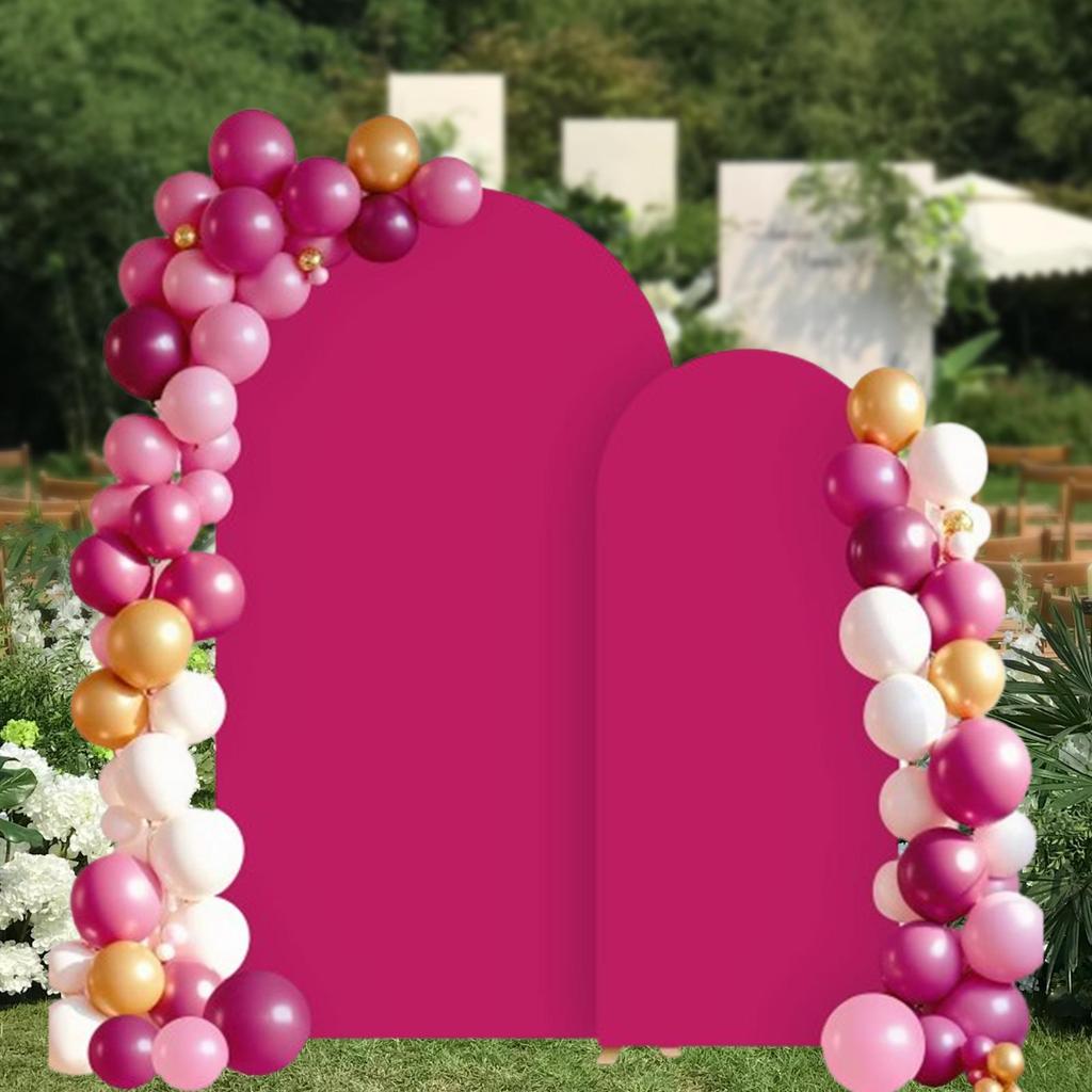 2 штуки Свадебная арка Чехлы для фона Реквизит для фотосъемки Практичный Модный Фон Круглый верх для Церемонии Банкетного декора