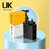Многопортовое быстрое зарядное устройство 120 Вт - 4 порта + USB, Совместимо с Xiaomi, Apple, Type-C; Стандарты ЕС, США, Великобритании