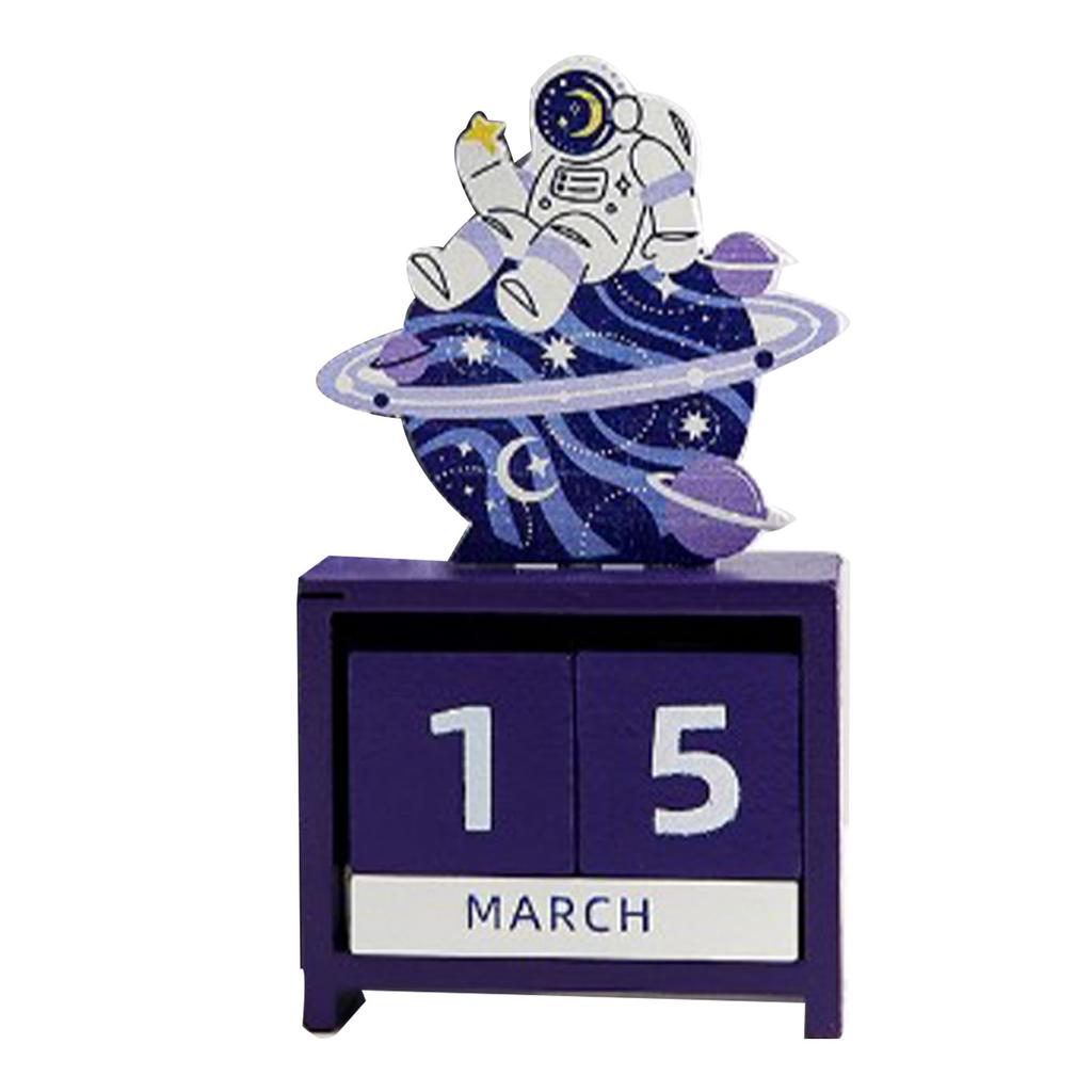 Деревянный вечный календарь обратный отсчет месяца дата блок кубики календарь милый настольный декор тип 2