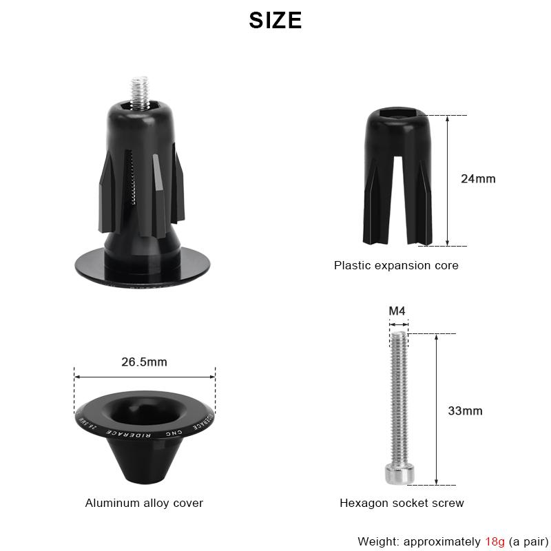 Заглушки для руля велосипеда Колпачки из алюминиевого сплава Легкие заглушки для руля шоссейного горного велосипеда Аксессуары для велоспорта