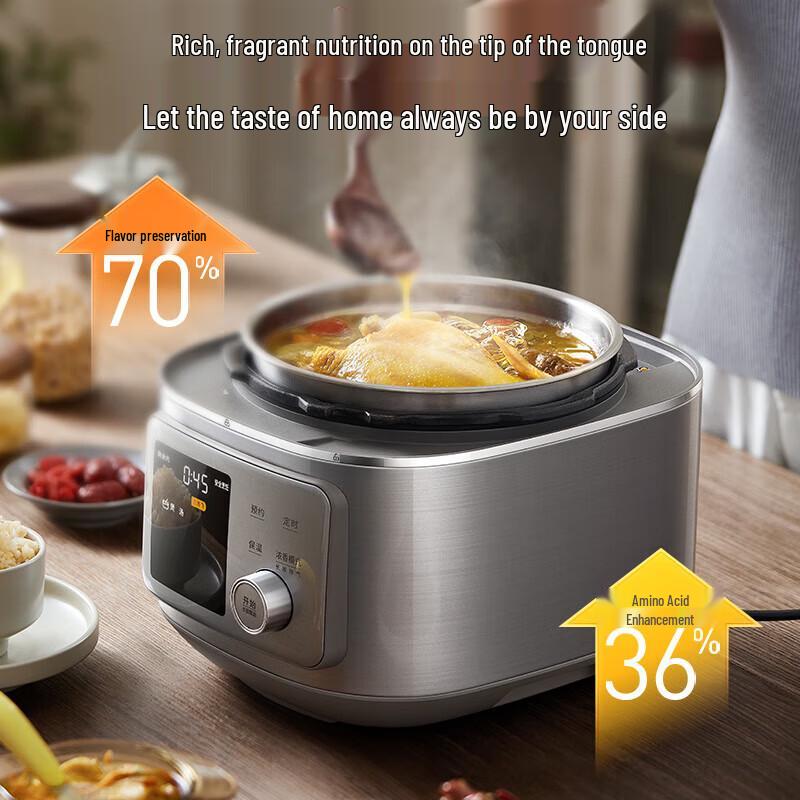 Midea Электрическая скороварка из нержавеющей стали 316L, 5 л