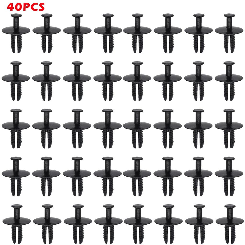 40Pcs Auto Fastener Clip Car Body Push Retainer Pin Rivet Bumper Door Fastener For BMW E46 Coupe E39 E23 E30 E31 E34 E36