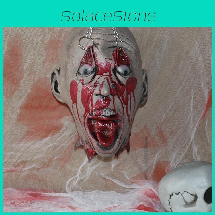 Дом с привидениями Латексный Отрубленная голова Реквизит Для Украшений на Хэллоуин Ужасы