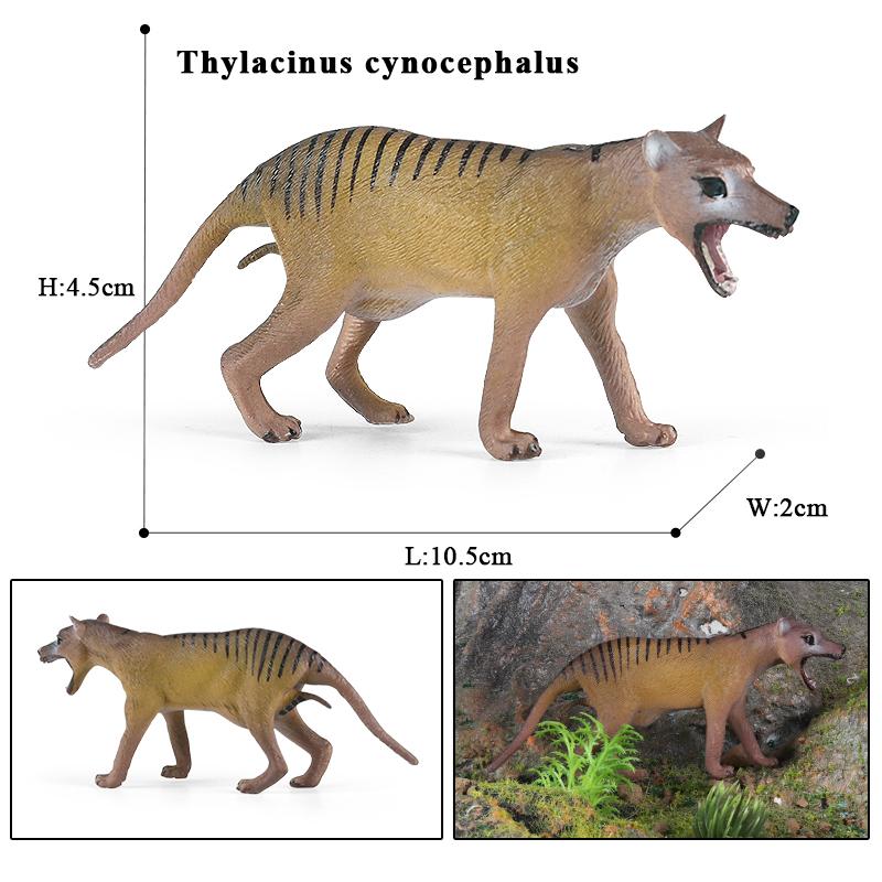 Oenux Дикие животные Маленький серый волк Гривистый волк Детеныши волков Модель для симуляции Коллекция фигурок из ПВХ Подарок Детская игрушка Подарок