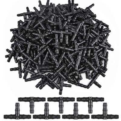 30 шт. 1/4 дюйма; Универсальные тройники с колючками, колючие соединители для капельного орошения для трубок капельного орошения диаметром 4/7 мм, система капельного полива