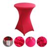 Height Stretch Round Tablecloth Cocktail Table Cover Spandex Table Cloth Bar Hotel Party Wedding Elastic TableCloth Decor