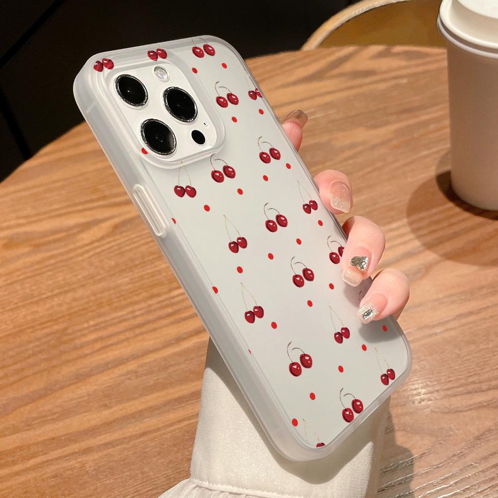 Чехлы для мобильных телефонов iPhone 11 13 15 Pro Max 12 14 Pro Max Чехол для iPhone 16 15 Plus 13 Pro 12 Матовая текстура с рисунком в виде мультяшных цветов