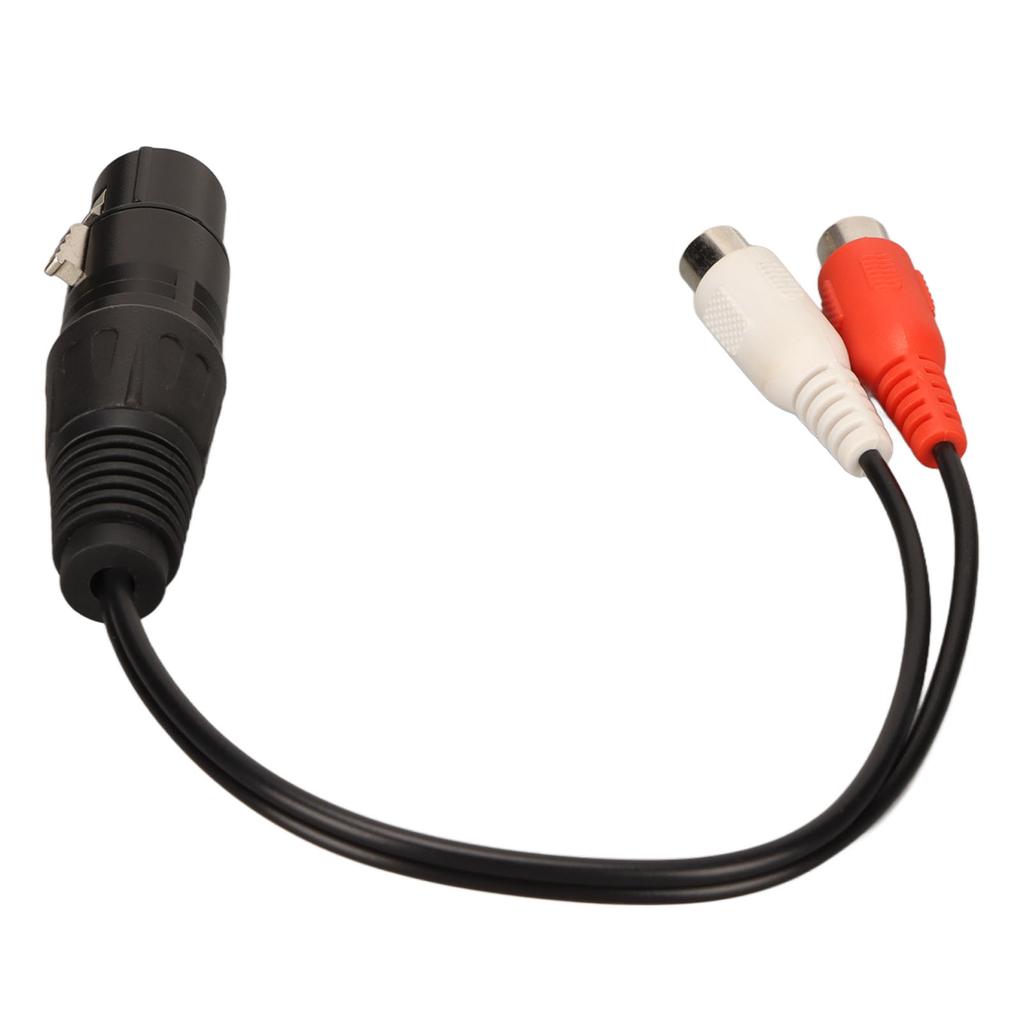 Кабель-разветвитель XLR гнездо на 2 RCA гнездо 3-контактный двойной RCA на 1 XLR гнездо-гнездо кабель для микрофона микшера усилителя
