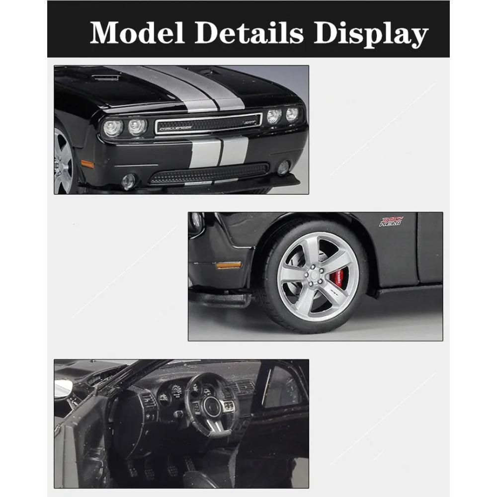 Welly 1/24 Dodge 2012 Challenger SRT Сплав Масштабная Модель Автомобиля Литьевой Металл Миниатюрная Модель Автомобиля Коллекция Детская Игрушечная Машина Транспортное Средство