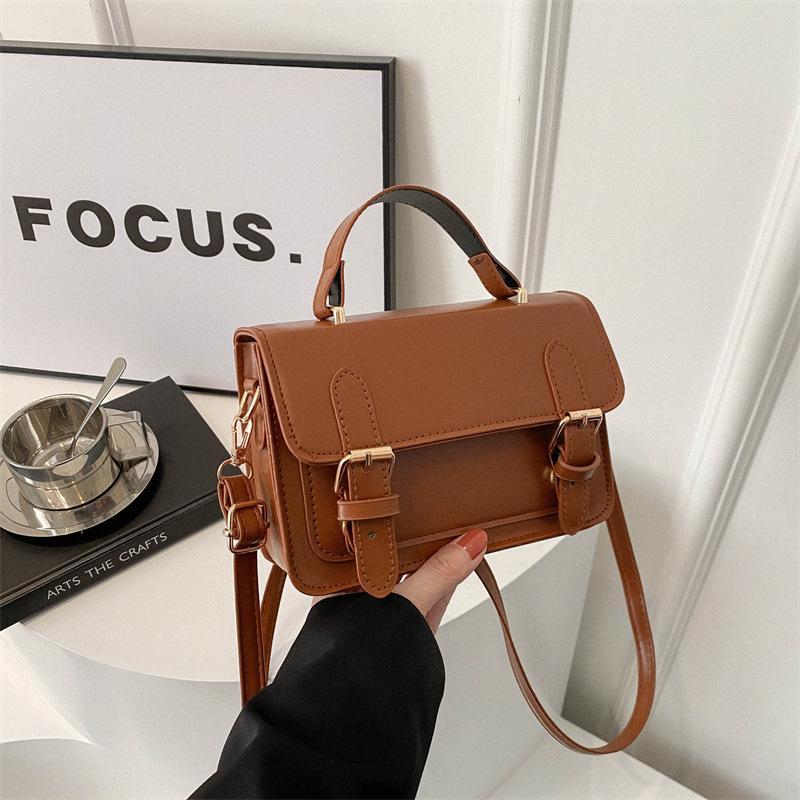 Европейский и американский стиль ретро почтальон модная повседневная текстура городская дорожная сумка через плечо маленькая квадратная сумка для женщин