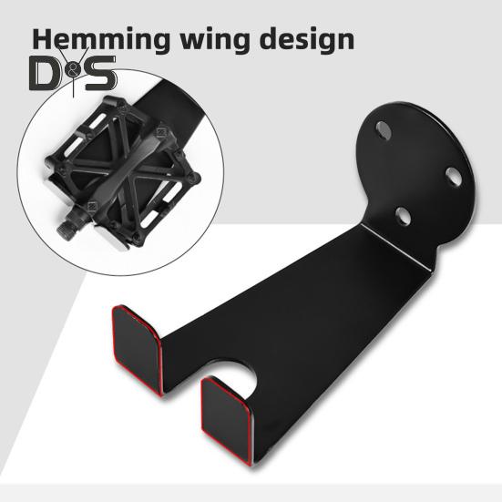 Настенное крепление для велосипеда, прочная металлическая горизонтальная вешалка для велосипеда, экономящая место, для дома, гаража, квартиры, горной дороги, настенная стойка для хранения велосипедов