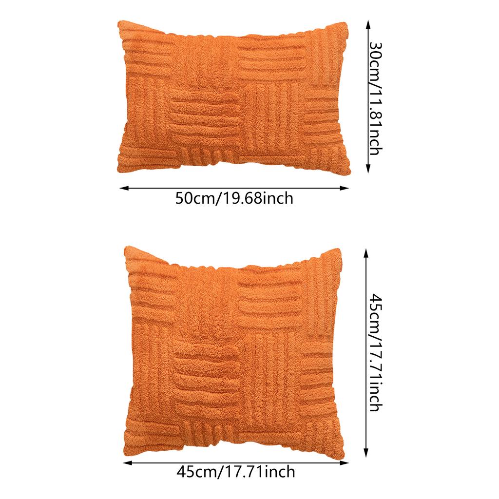 Вельветовая наволочка для декоративной подушки, прямоугольная, полосатая, приятная на ощупь, чехол для диванных подушек для спальни, дивана, офиса