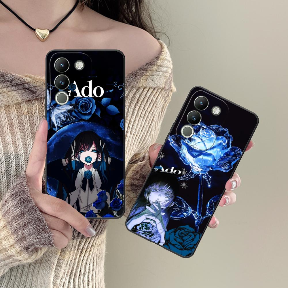 Аниме чехол для мобильного телефона Ado Rose для VIVO V60 V50 V40 V30 V29 V27 V25 V23 Pro Lite 5G Цветной печатный чехол Красивый чехол