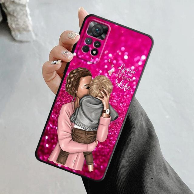 Чехол для телефона Xiaomi Redmi Note 12 11t 11s 11 10 8 Pro 9 9s 9t 8t для Mi 10 8 9a 9c 10c K40 для женщин Super Mom Baby Princess Queen