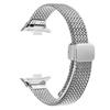 For Xiaomi Smart Band 8 Pro Watch Band Herringbone Milanese Stainless Steel Silver Wrist Strap