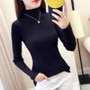Women Knitted Turtleneck Pullover Sweater Warm Slim Warm Top Bottoming Sweater Elasticity Winter