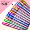 12 Pcs Nail Art Pens Set 3D Nail Polish Pen Quick Drying Nail Point Graffiti Dotting Pen Nail Art Markers Drawing Painting Pen for Home Salon