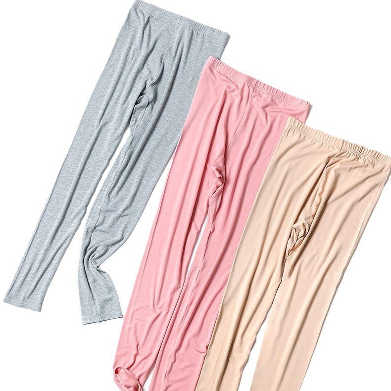 Autumn Elastic Modal Slim-fit Women's Base Pants for Elderly